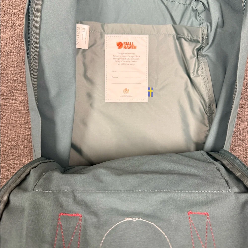 Kånken EVERYDAY OUTDOOR Teal and Salmon - Picture 4 of 6